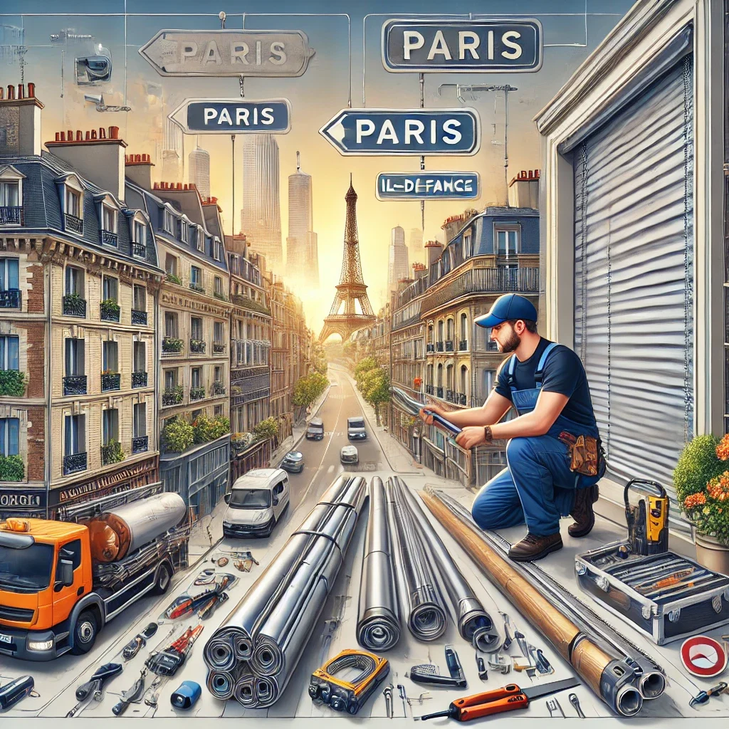 Nos services aux particuliers & entreprises à Paris et IDF: Volet roulant, store et rideau métallique